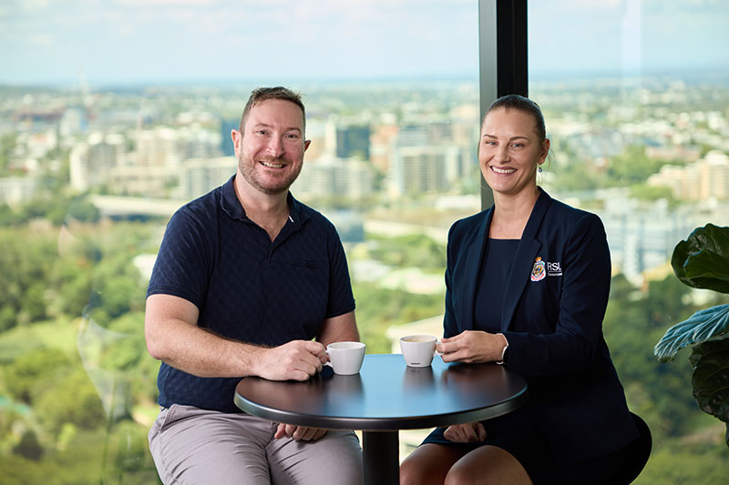 Bart De Vree with RSL Queensland employment consultant